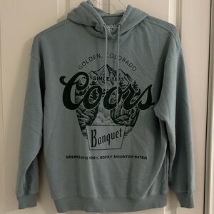 Hybrid Apparel Green Graphic ‘Coors’ Hoodie
